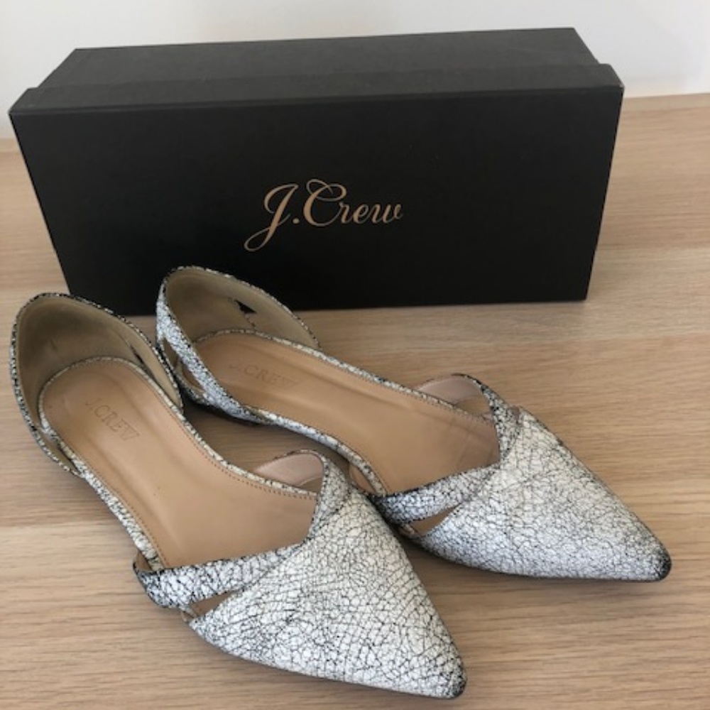 J Crew Cut Out Flats